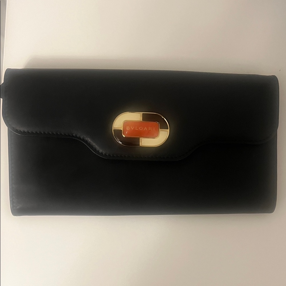 Bulgari Black and Gold Wallet